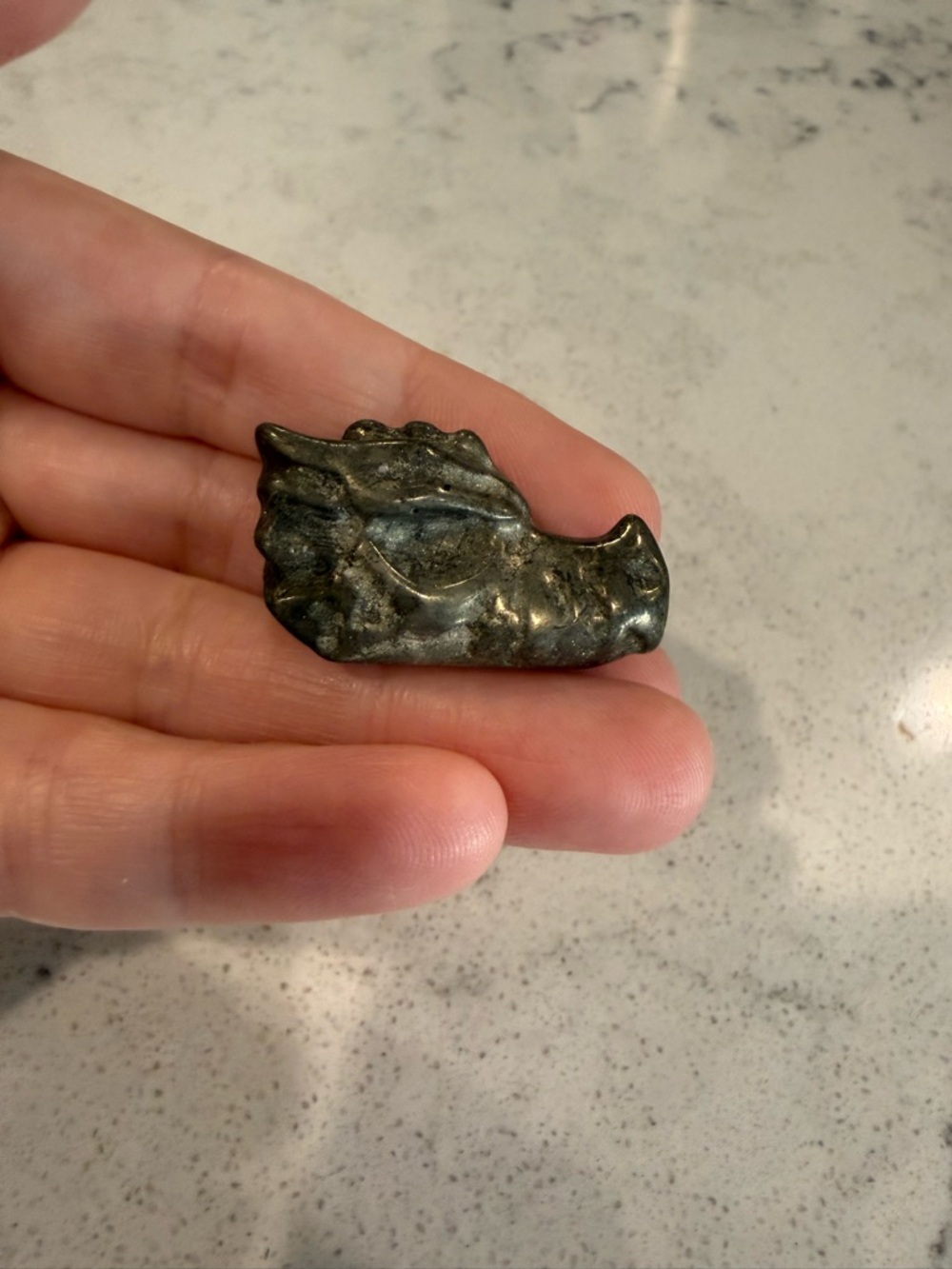 Pyrite Dragon Head
